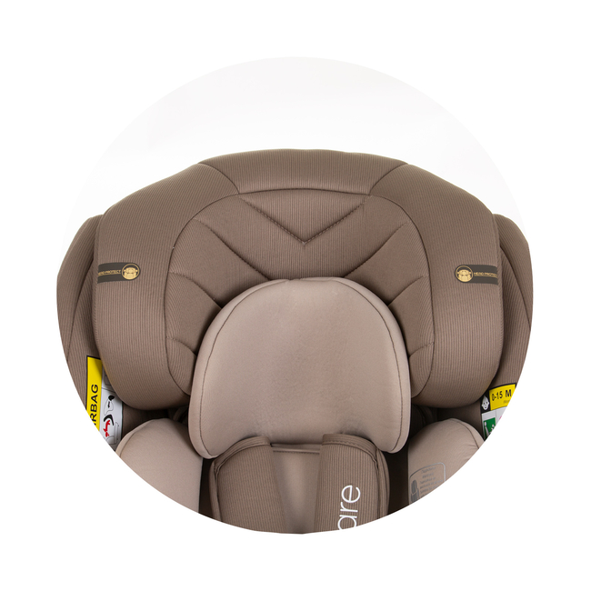 Chipolino Car seat I-SIZE 40-150 cm ISOFIX 360 "VOLARE" macadamia STKVLR02403MA