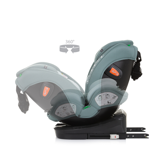 Chipolino Car seat I-SIZE 40-150 cm ISOFIX 360 "VOLARE" pastel green STKVLR02404PG