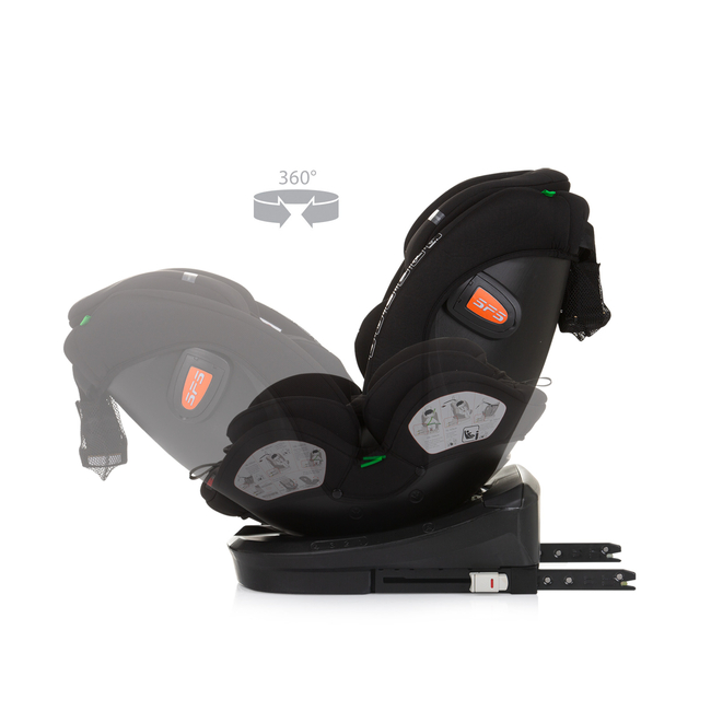Chipolino Car seat I-SIZE 40-150 cm ISOFIX 360 "VOLARE" obsidian STKVLR02401OB