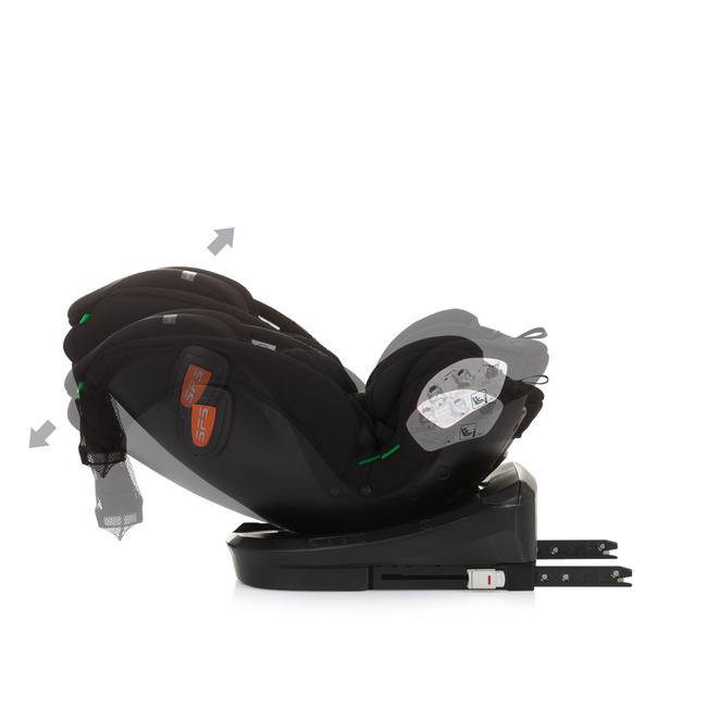 Chipolino Car seat I-SIZE 40-150 cm ISOFIX 360 "VOLARE" obsidian STKVLR02401OB
