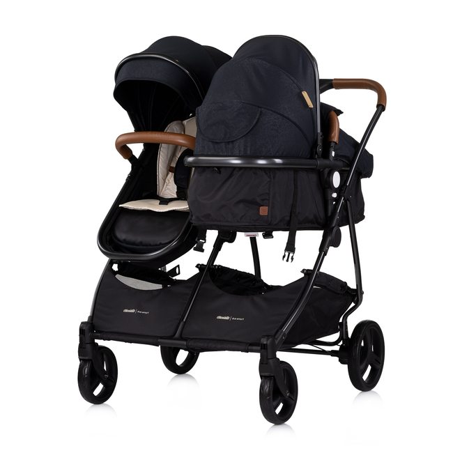 Chipolino Duo Smart Μετατρεπόμενο Αναστρέψιμο Καρότσι Διδύμων με Ανεξάρτητες Θέσεις 0+ μηνών 3 Αξεσουάρ blackberry KBDS02501BB