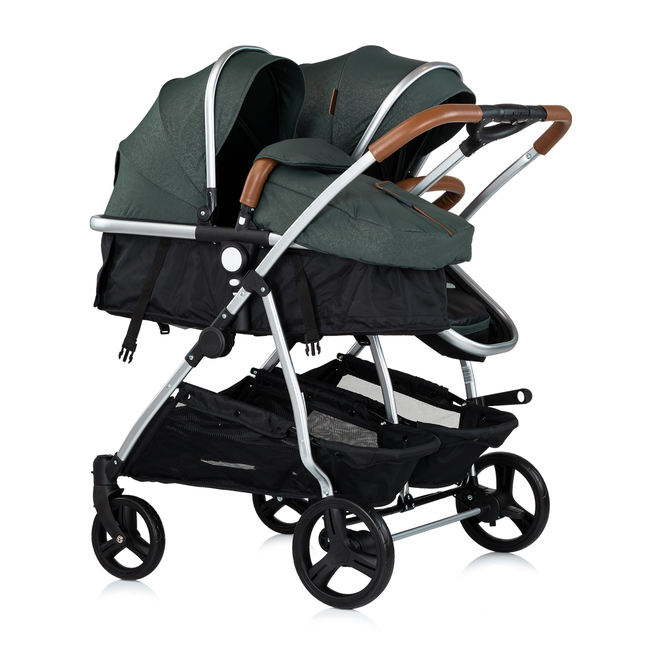 Chipolino Stroller for two kids Duo Smart basil KBDS02504BA