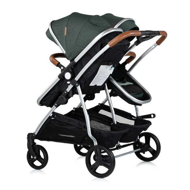 Chipolino Stroller for two kids Duo Smart basil KBDS02504BA
