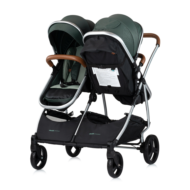 Chipolino Stroller for two kids Duo Smart basil KBDS02504BA