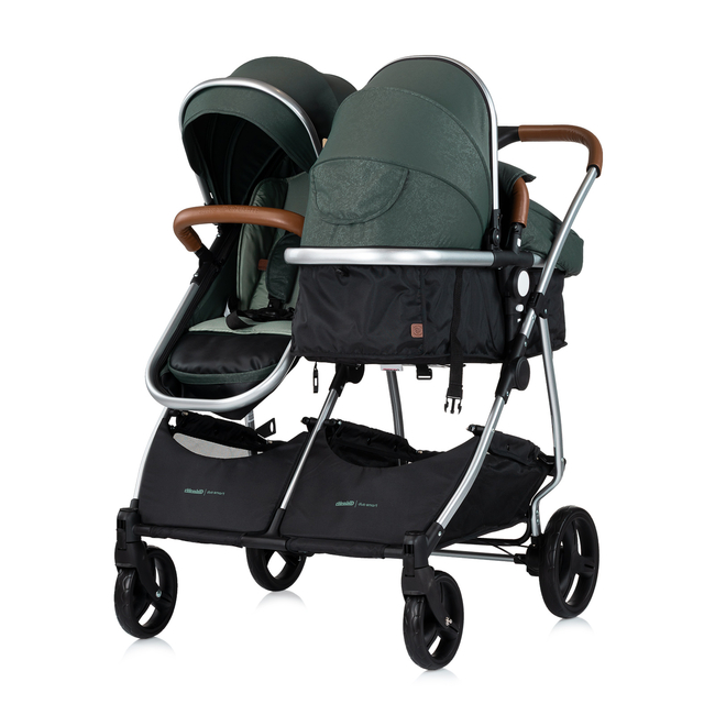 Chipolino Stroller for two kids Duo Smart basil KBDS02504BA