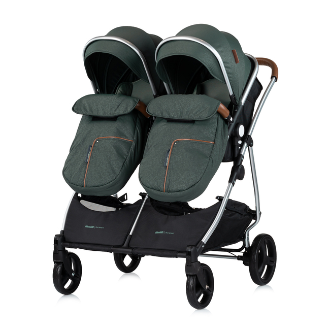 Chipolino Stroller for two kids Duo Smart basil KBDS02504BA