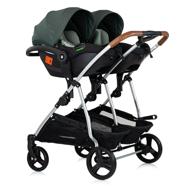 Chipolino Stroller for two kids Duo Smart basil KBDS02504BA