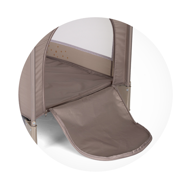 Chipolino Foldable travel cot "Capri" Lion beige KOSIK2502LI