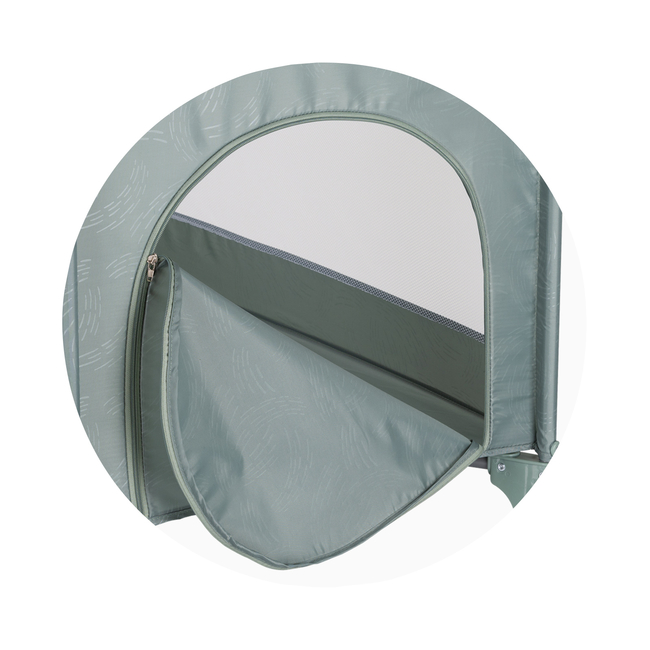 Chipolino Foldable travel cot with changing pad Luna basil KOSILU253BA