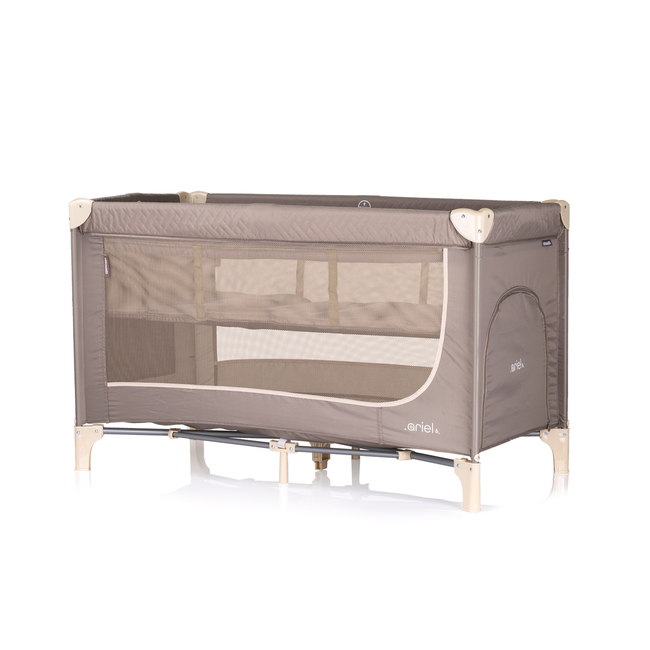 Chipolino Foldable travel cot "Ariel" tiramisu KOSIAR252TR