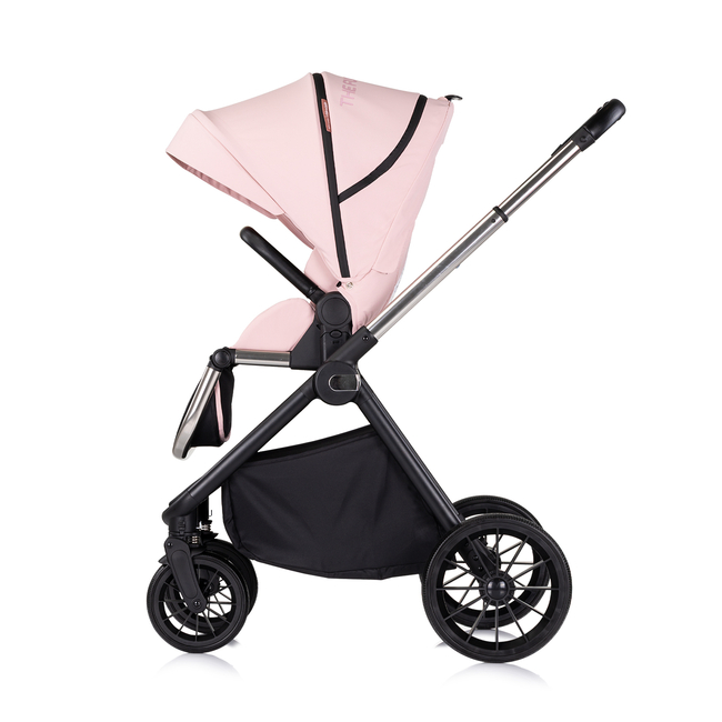 Chipolino Encanto 3 σε 1 Καροτσάκι μωρού 0-22kg με χωριστή Καλαθούνα & Αξεσουάρ ροζ marshmellow KKEN02505PM