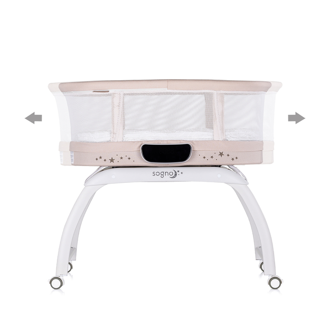 Chipolino Sogno Λικνο με οθόνη LED Bluetooth Τηλεχειριστήριο macadamia KOSSG02502MA