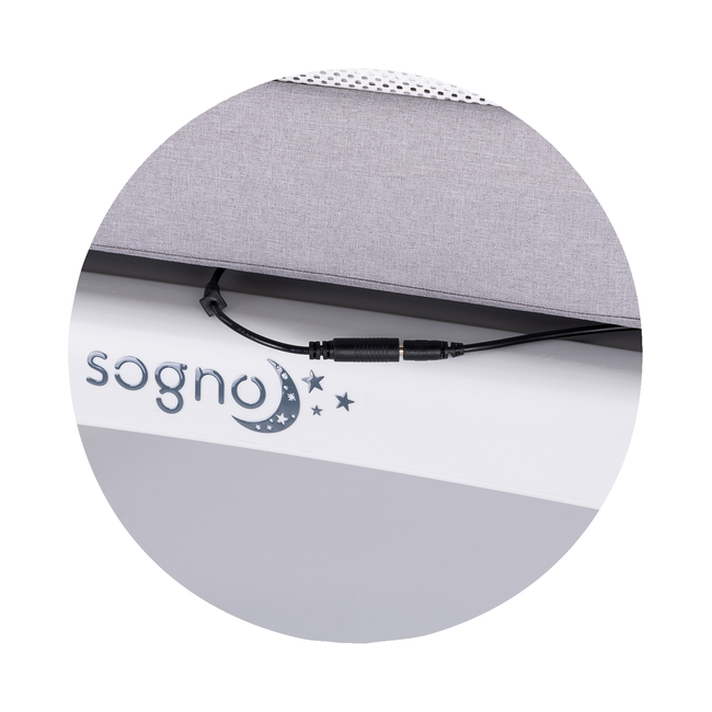 Chipolino Sogno Λικνο με οθόνη LED Bluetooth Τηλεχειριστήριο γκρι KOSSG02501GR