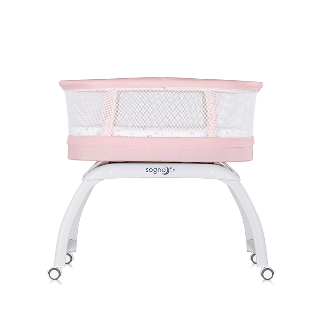 Chipolino Crib/cradle with LED Display “Sogno" pink KOSSG02504PI