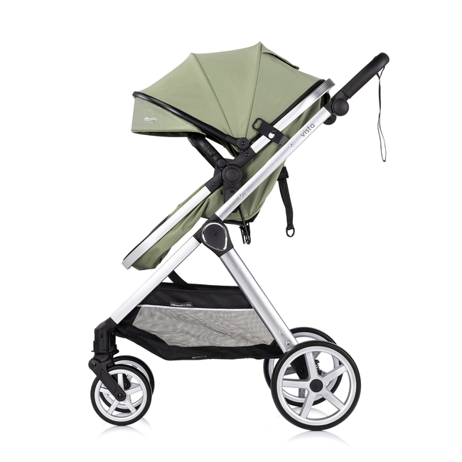 Chipolino Baby transformable stroller "VISTA" basil KKVS02505BA