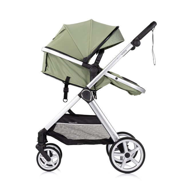 Chipolino Baby transformable stroller "VISTA" basil KKVS02505BA
