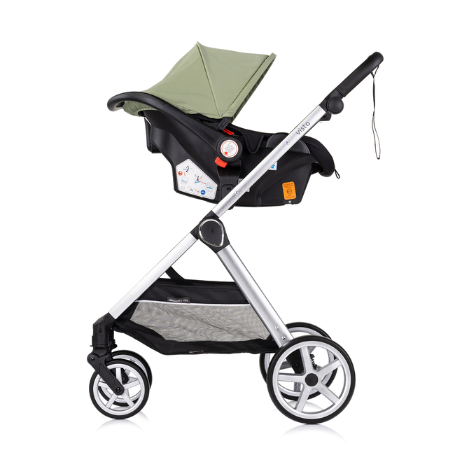 Chipolino Baby transformable stroller "VISTA" basil KKVS02505BA