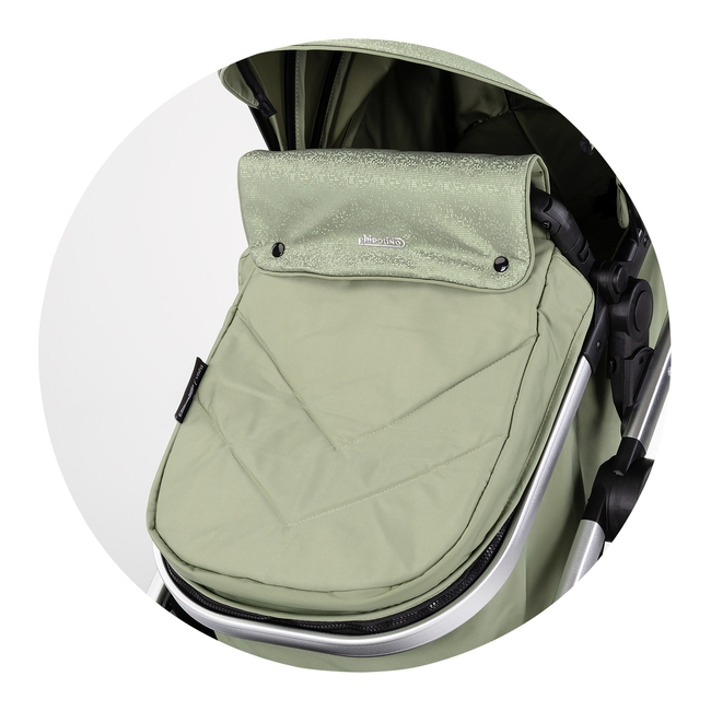 Chipolino Baby transformable stroller "VISTA" basil KKVS02505BA