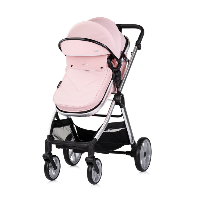 Chipolino VISTA 3 σε 1 Μεταμορφώσιμο καροτσάκι μωρού 0-22kg ροζ ζαχαρωτό KKVS02506PM