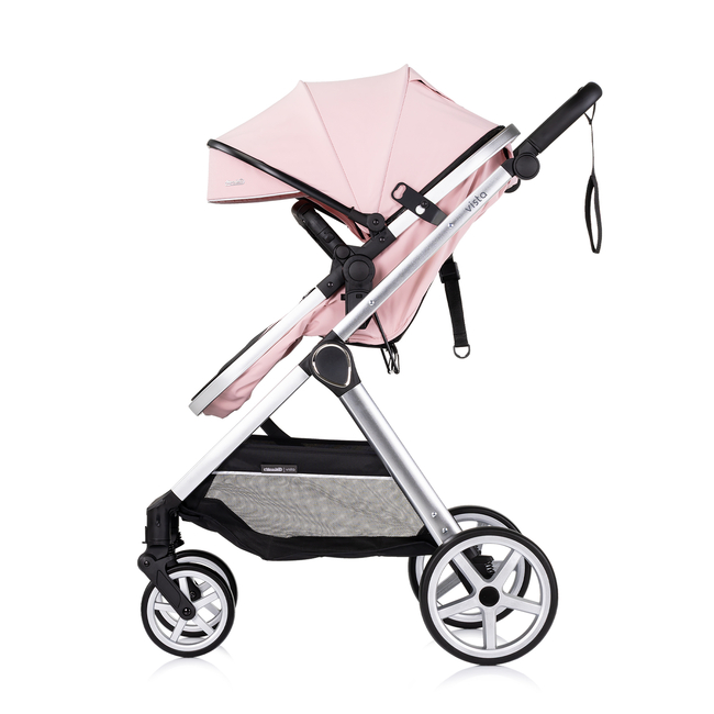 Chipolino VISTA 3 σε 1 Μεταμορφώσιμο καροτσάκι μωρού 0-22kg ροζ ζαχαρωτό KKVS02506PM