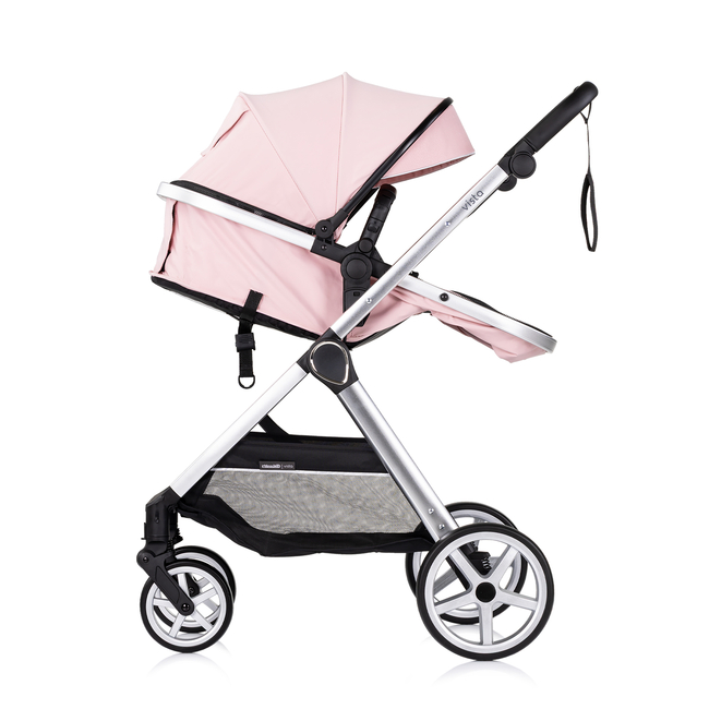Chipolino VISTA 3 σε 1 Μεταμορφώσιμο καροτσάκι μωρού 0-22kg ροζ ζαχαρωτό KKVS02506PM