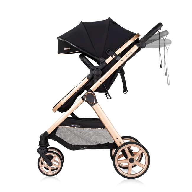 Chipolino Baby transformable stroller "VISTA" blackberry KKVS02501BB