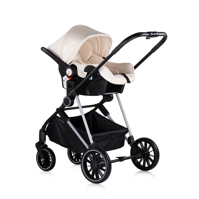 Chipolino Aura 3 in 1 Μεταμορφώσιμο καροτσάκι μωρού 0-22kg biscotta KKAUR02504BI