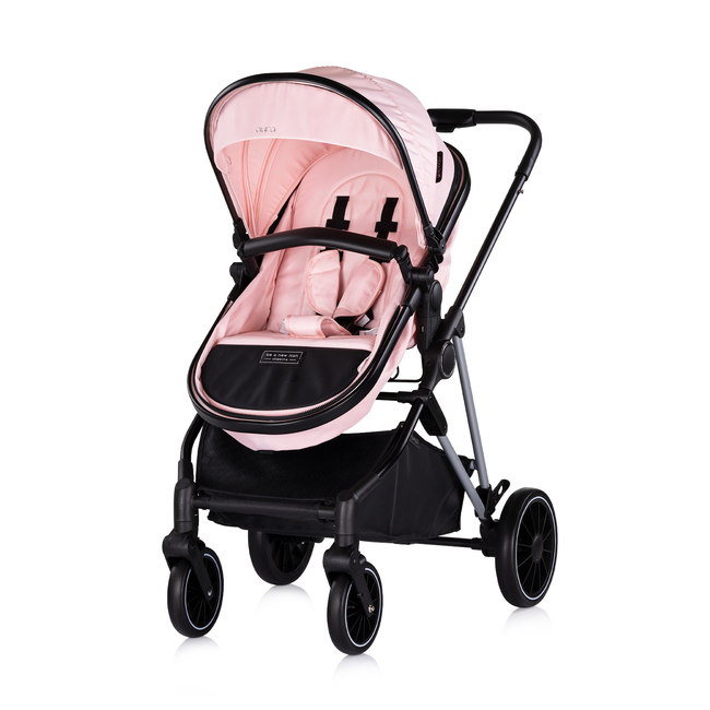 Chipolino Aura 3 in 1 Μεταμορφώσιμο καροτσάκι μωρού 0-22kg ροζ ζαχαρωτό KKAUR02506PM