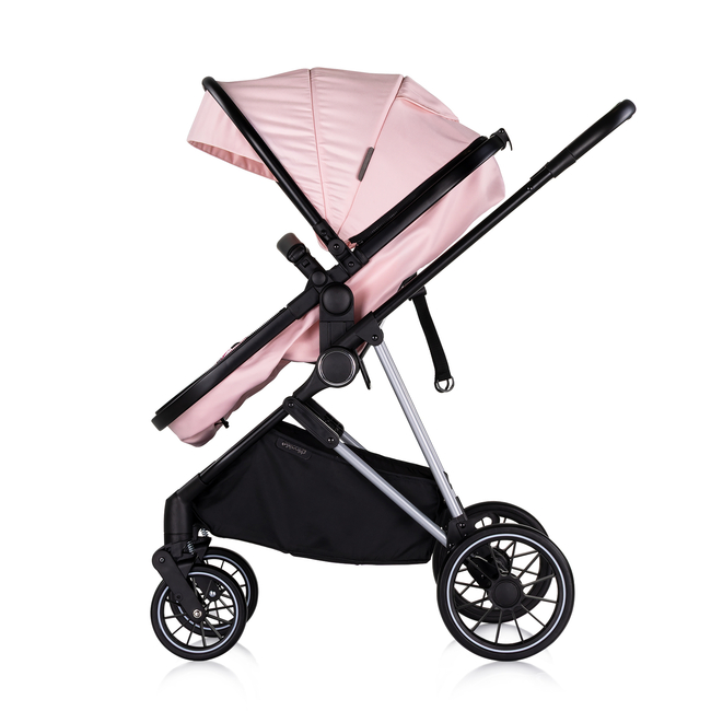 Chipolino Aura 3 in 1 Μεταμορφώσιμο καροτσάκι μωρού 0-22kg ροζ ζαχαρωτό KKAUR02506PM