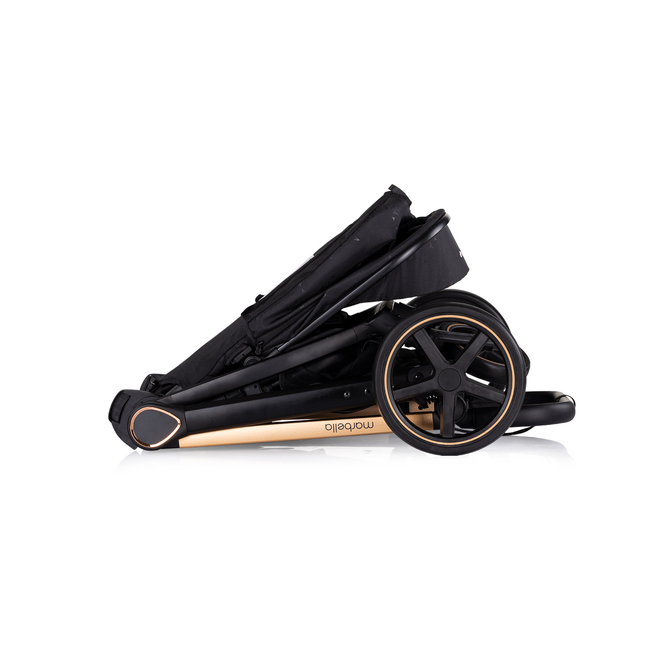 Chipolino Marbella 3 σε 1 Καροτσάκι μωρού 0-22kg βατόμουρο KKMRB02501BB