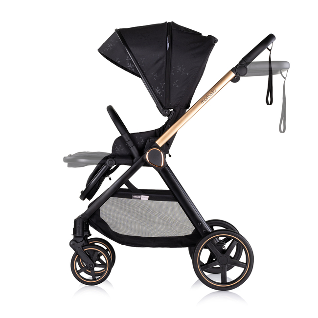 Chipolino Marbella 3 σε 1 Καροτσάκι μωρού 0-22kg βατόμουρο KKMRB02501BB
