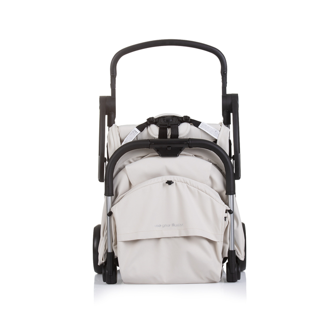 Chipolino Illusion Καροτσάκι μωρού 0+, έως 22 κιλά, 3D αυτόματη αναδίπλωση biscotta LKILU0251BI