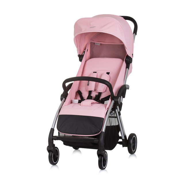 Chipolino Baby Stroller 0+, up to 22 kg, 3D autofold "Illusion"pink marshmellow LKILU0256PM