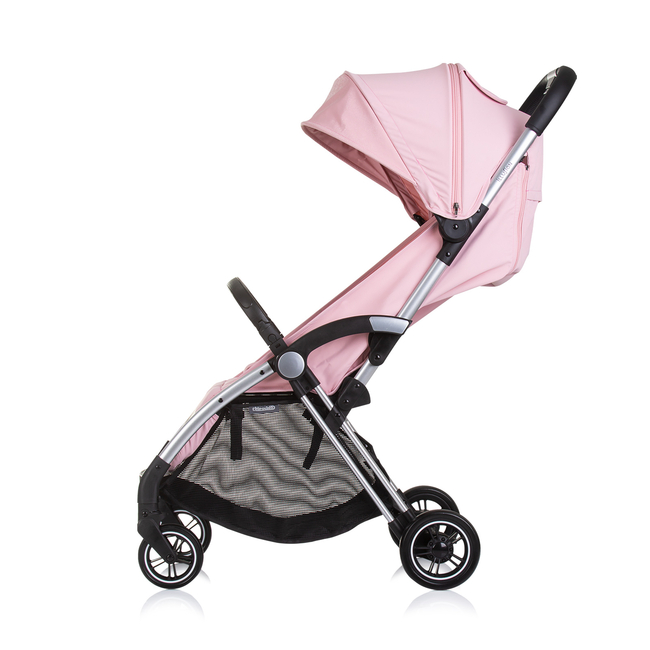 Chipolino Baby Stroller 0+, up to 22 kg, 3D autofold "Illusion"pink marshmellow LKILU0256PM