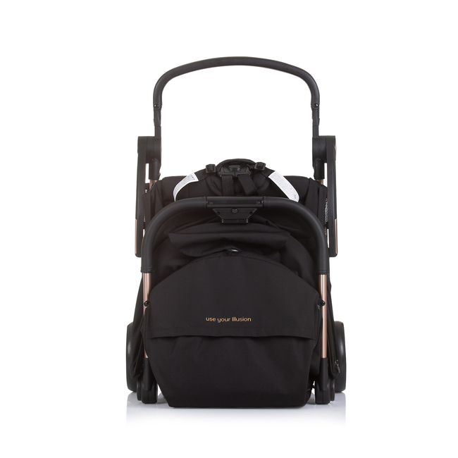 Chipolino Baby Stroller 0+, up to 22 kg, 3D autofold "Illusion"blackberry LKILU0255BB