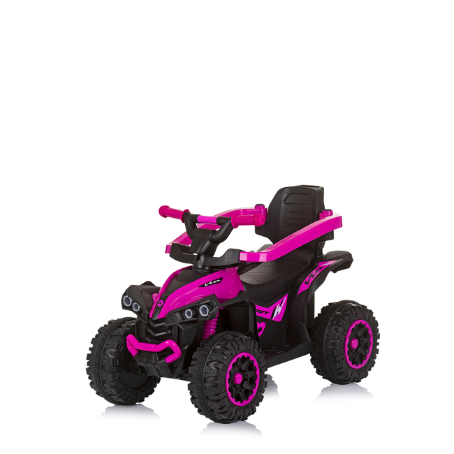 Chipolino ATV αυτοκίνητο με λαβή γονέα και θόλο ροζ ROCAHC02303PI