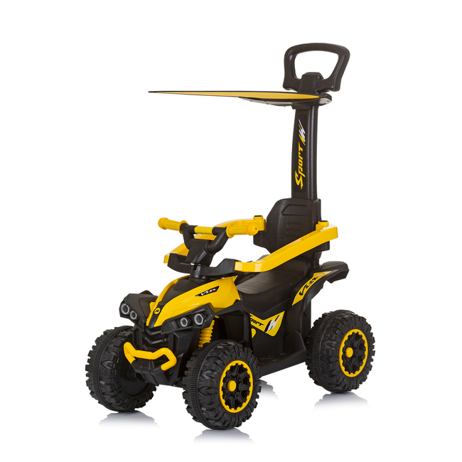 Chipolino ATV αυτοκίνητο με λαβή γονέα και θόλο κίτρινο ROCAHC02304YE