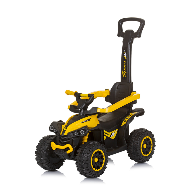 Chipolino ATV αυτοκίνητο με λαβή γονέα και θόλο κίτρινο ROCAHC02304YE