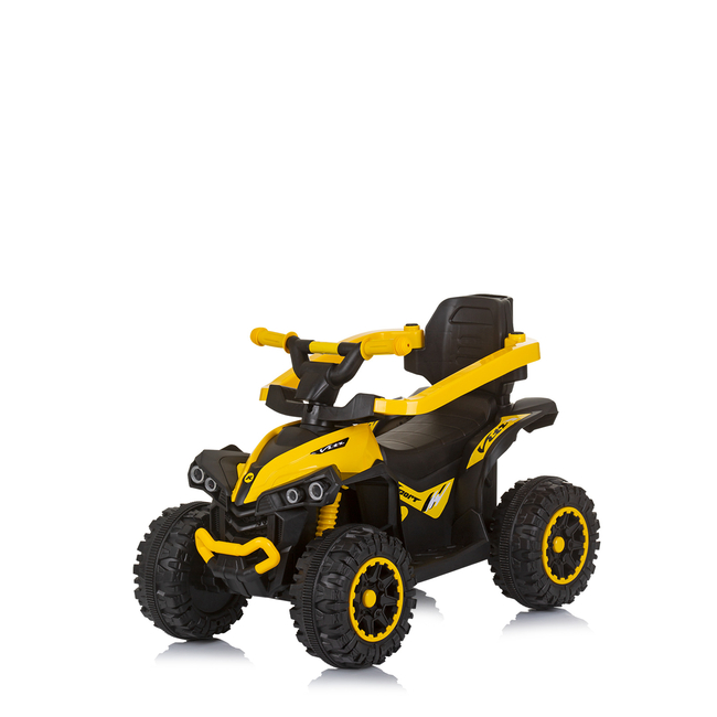 Chipolino ATV αυτοκίνητο με λαβή γονέα και θόλο κίτρινο ROCAHC02304YE