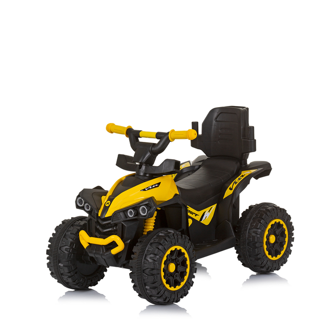 Chipolino ATV αυτοκίνητο με λαβή γονέα και θόλο κίτρινο ROCAHC02304YE