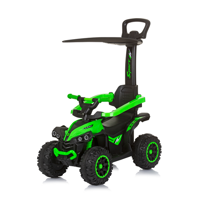 Chipolino Ride on car with handle and canopy "ATV" green ROCAHC02305GR