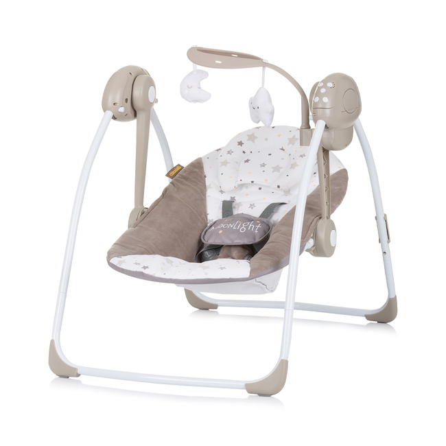 Chipolino Moonlight Ηλεκτρική κούνια ρηλάξ μωρού macadamia LSHMN0241MA