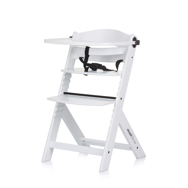Chipolino Wooden high chair 2 in1 "Tip Top" white wood STHTT0242WH