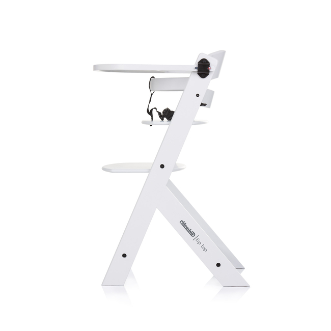 Chipolino Wooden high chair 2 in1 "Tip Top" white wood STHTT0242WH