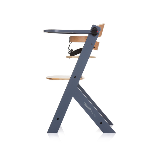 Chipolino Wooden high chair 2 in1 "Tip Top" graphite STHTT0243GT