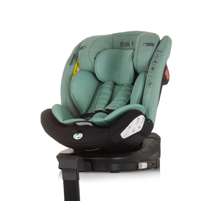 Chipolino TOURINO I-SIZE 40-150 cm ISOFIX 360 Περιστρεφόμενο Κάθισμα αυτοκινήτου παστέλ πράσινο STKTRN02406PG