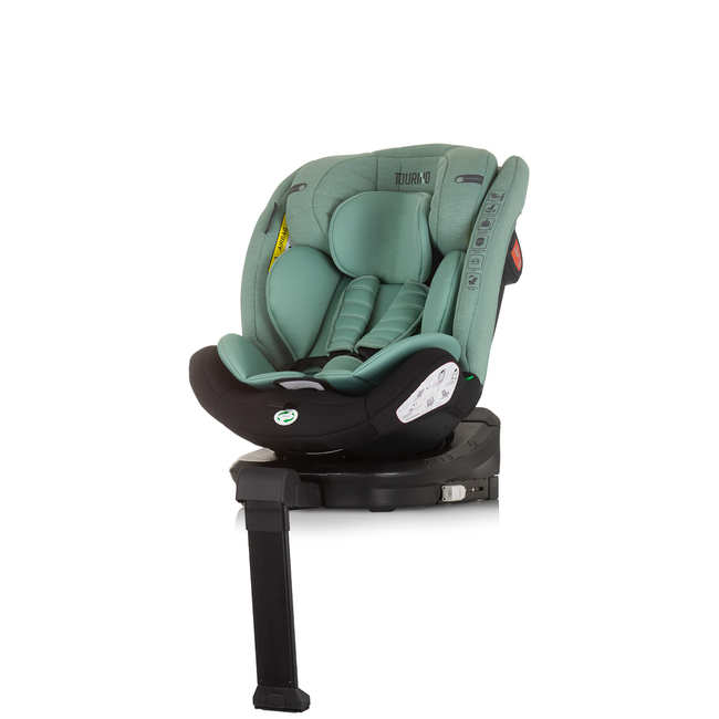 Chipolino TOURINO I-SIZE 40-150 cm ISOFIX 360 Περιστρεφόμενο Κάθισμα αυτοκινήτου παστέλ πράσινο STKTRN02406PG