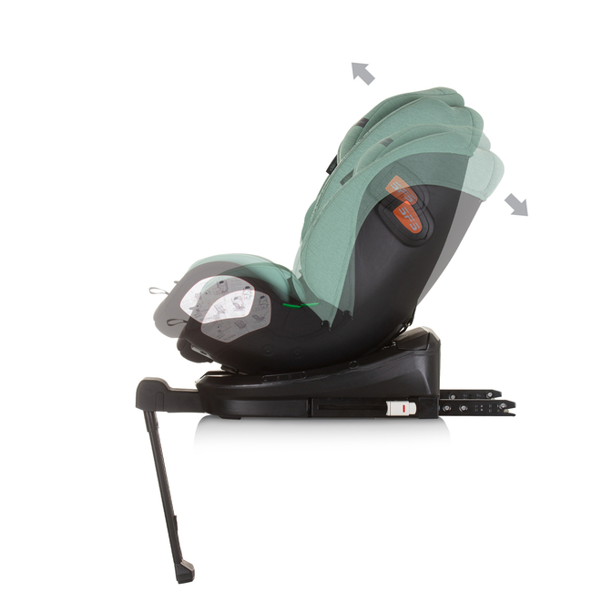 Chipolino TOURINO I-SIZE 40-150 cm ISOFIX 360 Περιστρεφόμενο Κάθισμα αυτοκινήτου παστέλ πράσινο STKTRN02406PG