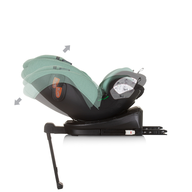 Chipolino TOURINO I-SIZE 40-150 cm ISOFIX 360 Περιστρεφόμενο Κάθισμα αυτοκινήτου παστέλ πράσινο STKTRN02406PG