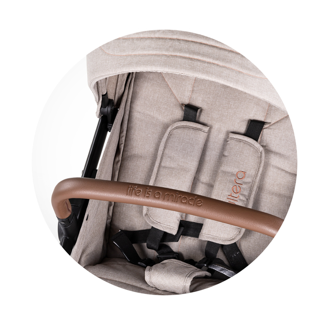 Chipolino Baby stroller with footcover "Ultera" tiramisu LKUL02503TR